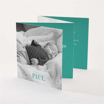 Geburtskarte mintfarben