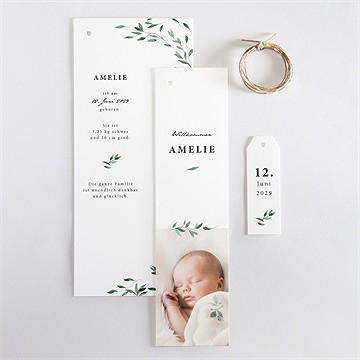 Geburtskarte Liebenswert - vue 4