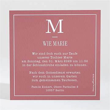 Einladung Taufe Polaroid Design - Vue 2