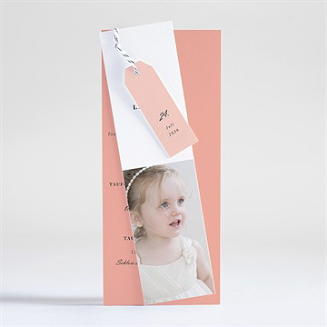 Einladung Taufe Kartentrio Rosa