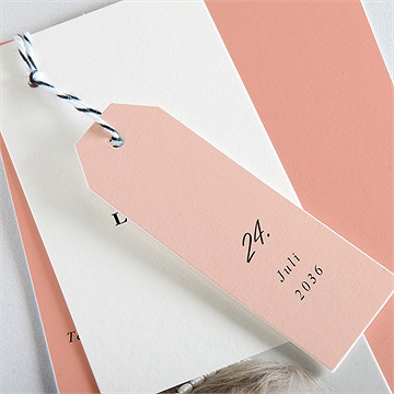 Einladung Taufe Kartentrio Rosa - Vue 2