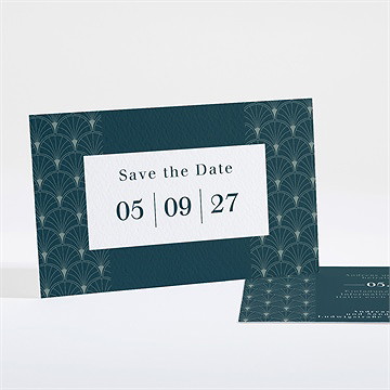 Save The Date Karte Art Deco Eleganz
