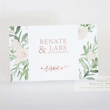 Save the Date Karte frühlingsrosen