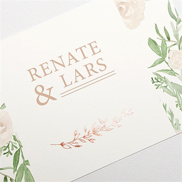 Save The Date Karte Frühlingsrosen - Vue 3