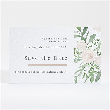 Save The Date Karte Frühlingsrosen - vue 4