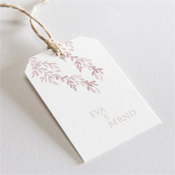 Geschenkanhänger Hochzeit goldene weide