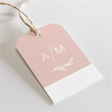 Geschenkanhänger Hochzeit Zarte mitteilung