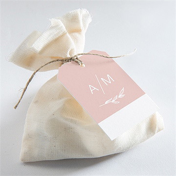 Geschenkanhänger Hochzeit zarte mitteilung - Vue 2