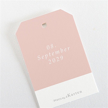 Geschenkanhänger Hochzeit zarte mitteilung - Vue 3