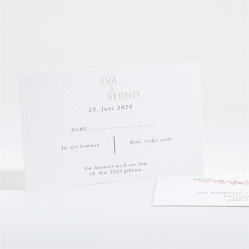 Antwortkarte Hochzeit goldene weide