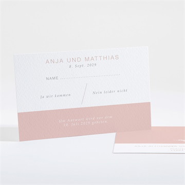 Antwortkarte Hochzeit Zarte mitteilung