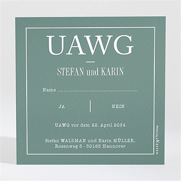 Antwortkarte Hochzeit Polaroid Der Liebe