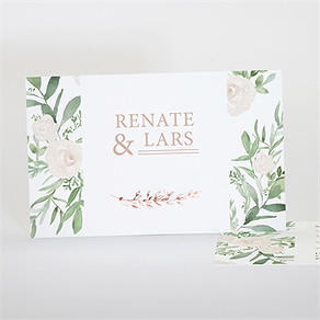 Antwortkarte Hochzeit frühlingsrosen