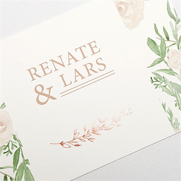 Antwortkarte Hochzeit frühlingsrosen - Vue 3
