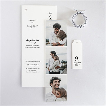 Hochzeitseinladung Fotoautomat Schlicht - vue 4