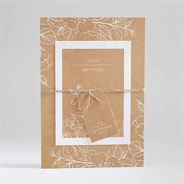 Hochzeitseinladung Elegante Gravur