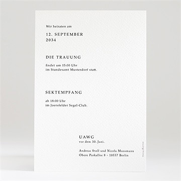 Hochzeitseinladung Moderne Grafik - Vue 2