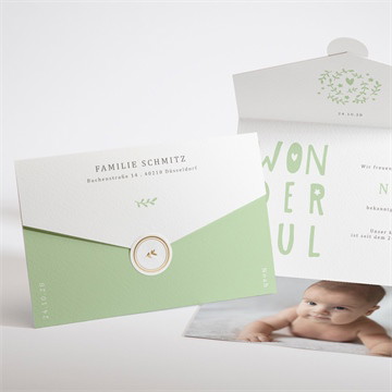 Geburtskarte wonderful boy