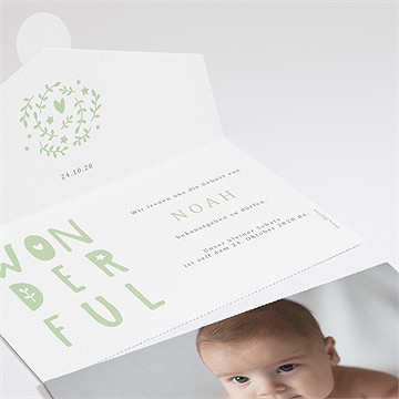 Geburtskarte Wonderful Boy - Vue 2
