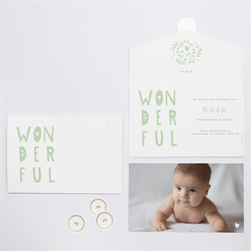 Geburtskarte Wonderful Boy - Vue 3
