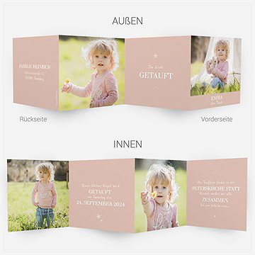 Einladung Taufe Seerose - Vue 4