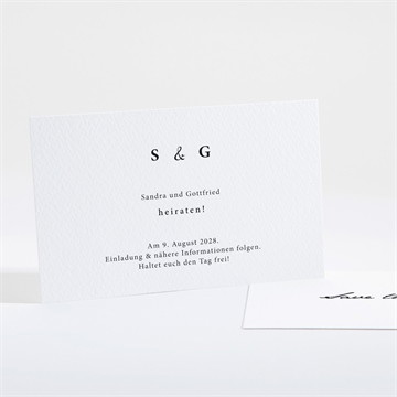Save the Date Karte fotoautomat schlicht