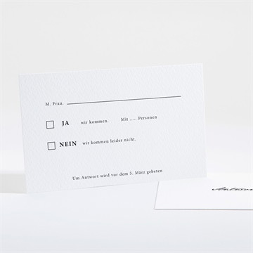 Antwortkarte Hochzeit fotoautomat schlicht
