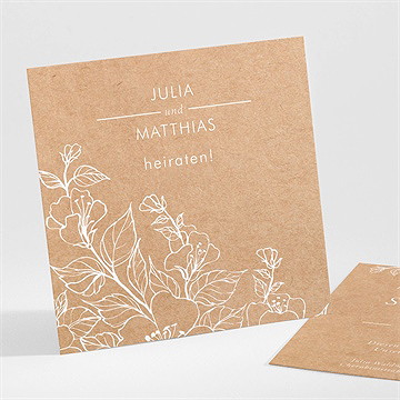 Save the Date Karte elegante gravur