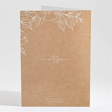 Kirchenheft Hochzeit elegante gravur - Vue 4