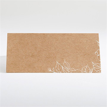 Tischkarte Hochzeit elegante gravur - Vue 2