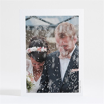 Dankeskarte Hochzeit Elegante Gravur - Vue 2