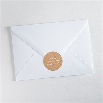 Aufkleber Hochzeit elegante gravur - Vue 3