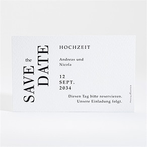 Save the Date Karte moderne grafik