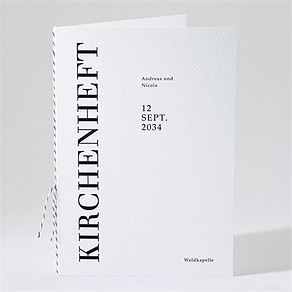 Kirchenheft Hochzeit moderne grafik