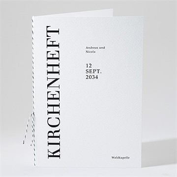 Kirchenheft Hochzeit moderne grafik