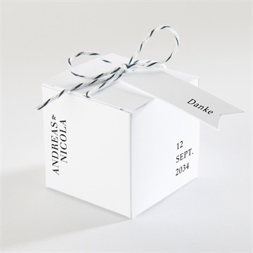 Geschenkbox Hochzeit moderne grafik