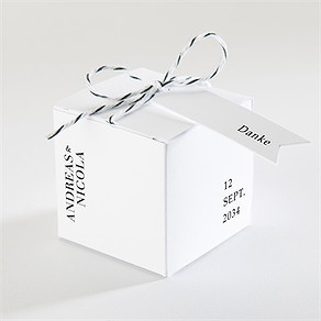 Geschenkbox Hochzeit moderne grafik