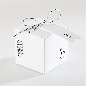 Geschenkbox Hochzeit Moderne Grafik