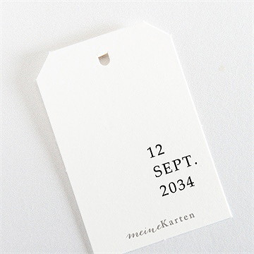 Geschenkanhänger Hochzeit moderne grafik - Vue 3