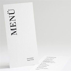 Menükarte Hochzeit moderne grafik