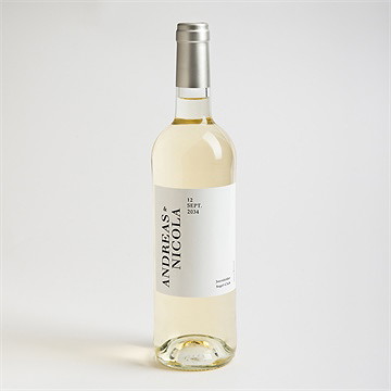 Flaschenetikett Hochzeit moderne grafik - Vue 2