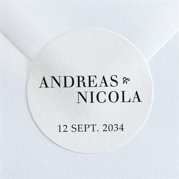 Aufkleber Hochzeit moderne grafik