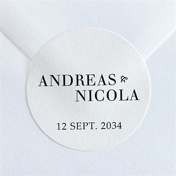 Aufkleber Hochzeit moderne grafik