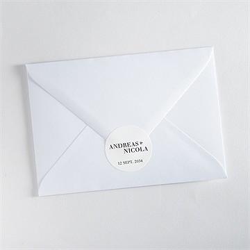 Aufkleber Hochzeit moderne grafik - Vue 3