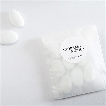 Aufkleber Hochzeit moderne grafik - Vue 4