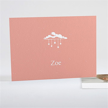 Dankeskarte Geburt All-In One Karte Mädchen