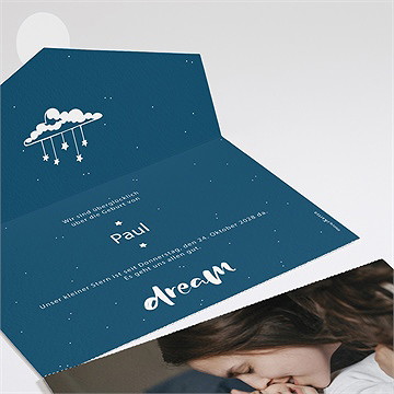 Geburtskarte All-In One Karte Jungen - Vue 2