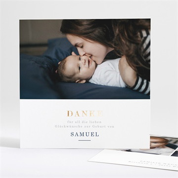 Dankeskarte Geburt love