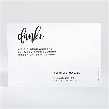 Dankeskarte Geburt Hello - Brief - Vue 2