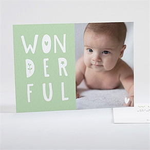 Dankeskarte Geburt wonderful boy